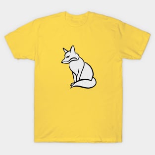 Fox Line Drawing T-Shirt